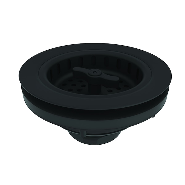 Brasstech Large Basket Strainer Set in Flat Black 120/56 Zoro